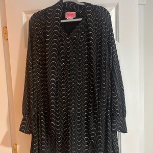 Kate Spade wavy dot collection shift dress size 6